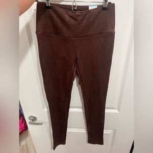 Suede pants